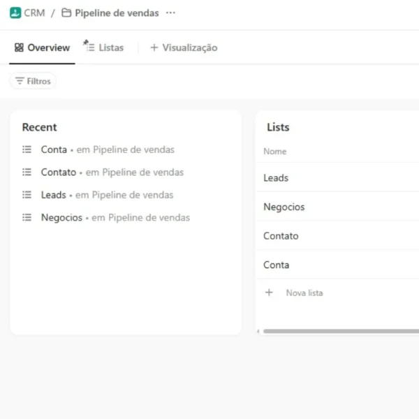 2 1 Template de CRM no ClickUp – O Sistema Completo para Gestão de Vendas e Atendimento ao Cliente