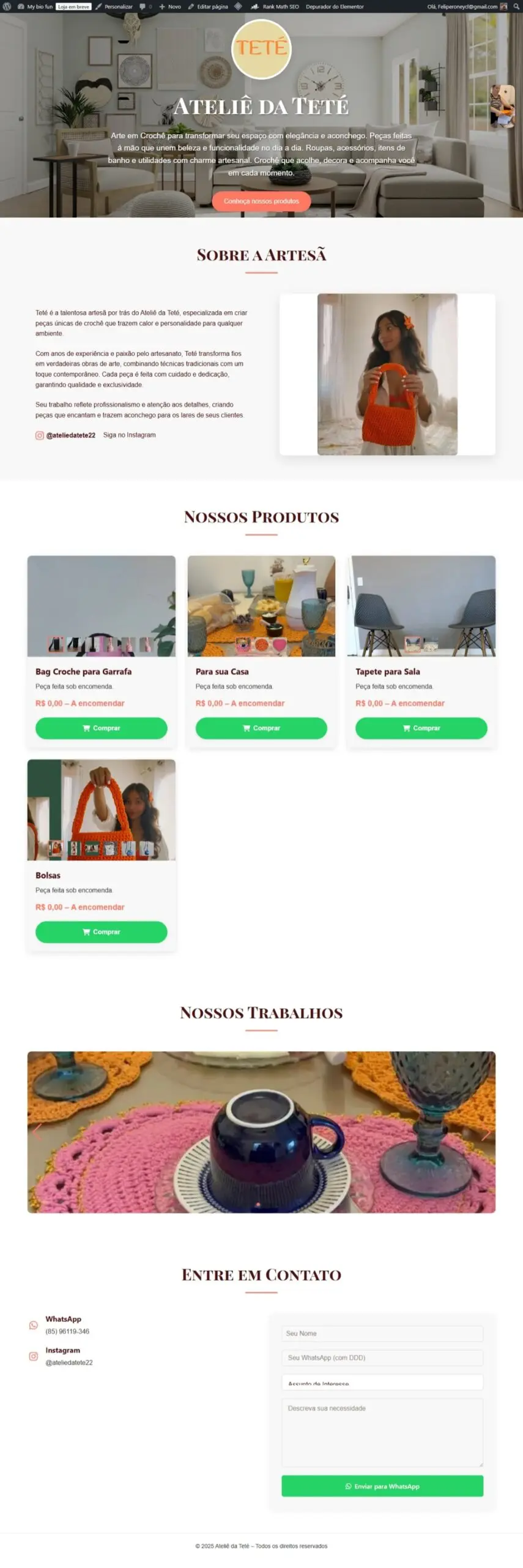 Sua loja online - Transforme sua Presença Online 2 Exemplo Loja 2